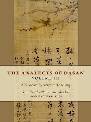 cover image of The Analects of Dasan, Volume III